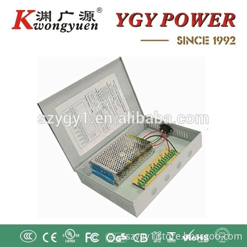 open frame 12V5A-9CH power supply with metal box